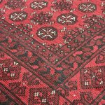 288 x 191cm Hand Knotted Afghan Akche Bokhara – Wool Rug - Image 5