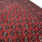 288 x 194cm Hand Knotted Afghan Akche Bokhara – Wool Rug - Image 3