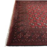 288 x 194cm Hand Knotted Afghan Akche Bokhara – Wool Rug - Image 5