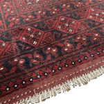288 x 194cm Hand Knotted Afghan Akche Bokhara – Wool Rug - Image 6