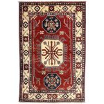 153 x 100cm Hand Knotted Afghan Kazak – Wool Rug