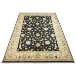 210 x 151cm Hand Knotted Afghan Chobi Ziegler Wool Rug - Image 3