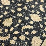 210 x 151cm Hand Knotted Afghan Chobi Ziegler Wool Rug - Image 4