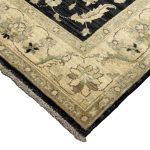 210 x 151cm Hand Knotted Afghan Chobi Ziegler Wool Rug - Image 6