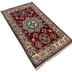 165 x 98cm Hand Knotted Afghan Kazak – Wool Rug - Image 2
