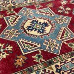 165 x 98cm Hand Knotted Afghan Kazak – Wool Rug - Image 3