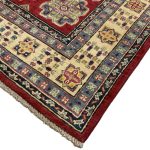 206 x 149cm Hand Knotted Afghan Kazak – Wool Rug - Image 6