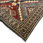 193 x 115cm Hand Knotted Afghan Kazak – Wool Rug - Image 6