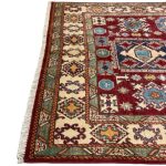 205 x 146cm Hand Knotted Afghan Kazak – Wool Rug - Image 6