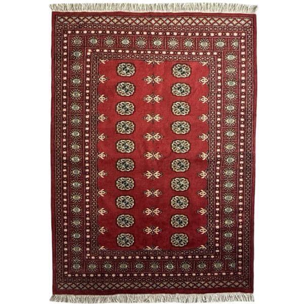 197 x 144cm Hand Knotted Karachi Bokhara – Wool Rug