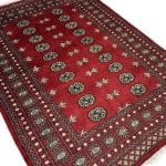 197 x 144cm Hand Knotted Karachi Bokhara – Wool Rug - Image 3