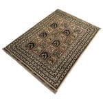 200 x 151cm Hand Knotted Afghan Bakhtiari Neutral – Wool Rug - Image 2