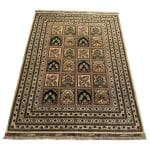 200 x 151cm Hand Knotted Afghan Bakhtiari Neutral – Wool Rug - Image 3