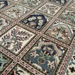 200 x 151cm Hand Knotted Afghan Bakhtiari Neutral – Wool Rug - Image 5