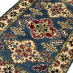148 x 95cm Hand Knotted Afghan Kazak – Wool Rug - Image 2