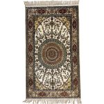 130 x 75cm Hand Knotted Chinese Pure Silk Rug