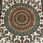130 x 75cm Hand Knotted Chinese Pure Silk Rug - Image 4