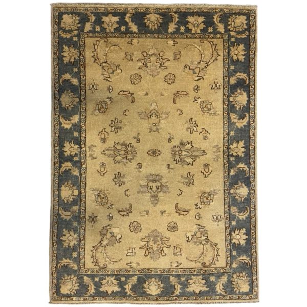 152 x 100cm Hand Knotted Afghan Chobi Ziegler Wool Rug