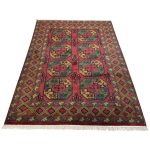 200 x 150cm Hand Knotted Afghan Akche Filpai – Wool Rug - Image 3