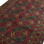 200 x 150cm Hand Knotted Afghan Akche Filpai – Wool Rug - Image 4