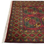 200 x 150cm Hand Knotted Afghan Akche Filpai – Wool Rug - Image 6