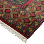 200 x 150cm Hand Knotted Afghan Akche Filpai – Wool Rug - Image 7