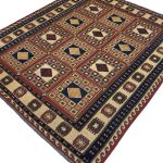 190 x 160cm Hand-Woven Tribal Kilim Somak – Wool Rug - Image 2