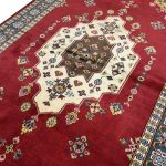 203 x 141cm Hand Knotted Tribal Shirwan – Wool Rug - Image 2