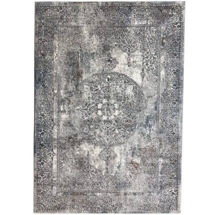 230 x 160cm Grey Vintage Persian Design Machine Made Rug