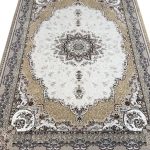 230 x 160cm Persian Isfahan Design Beige Machine Made Rug - Image 4