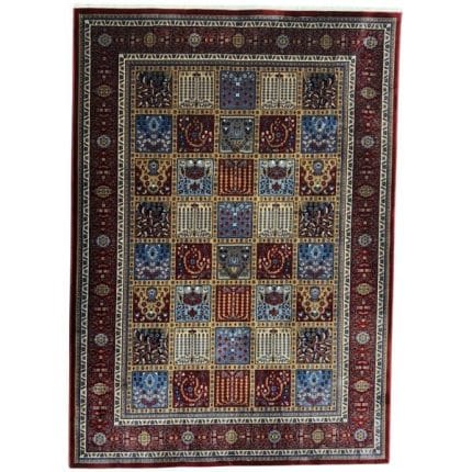 230 x 160cm Persian Red Bakhtiari Design Machine Made Rug