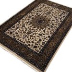 230 x 160cm Persian Beige Mashad Design Machine Made Rug - Image 2