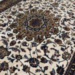 230 x 160cm Persian Beige Mashad Design Machine Made Rug - Image 4