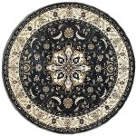 200 x 200cm Shahrazad Grey Persian Design Round Rug