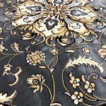 200 x 200cm Shahrazad Grey Persian Design Round Rug - Image 2