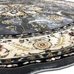 200 x 200cm Shahrazad Grey Persian Design Round Rug - Image 4