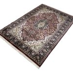 213 x 152cm Hand Knotted Indian Silk Jaipur Oriental Rug - Image 2