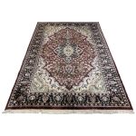 213 x 152cm Hand Knotted Indian Silk Jaipur Oriental Rug - Image 3