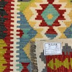 204 x 68cm Hand Woven Afghan Kilim Chobi Runner Rug - Image 6