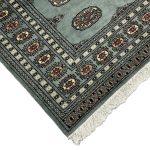 Hand Knotted Karachi Bokhara - Blue Rug - 188 x 125cm - Image 4