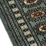Hand Knotted Karachi Bokhara - Blue Rug - 188 x 125cm - Image 5