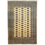 Hand Knotted Karachi Bokhara - Beige Rug - 296 x 201cm - Image 2