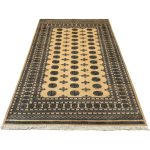 Hand Knotted Karachi Bokhara - Beige Rug - 296 x 201cm