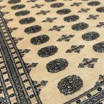 Hand Knotted Karachi Bokhara - Beige Rug - 296 x 201cm - Image 4