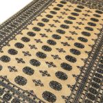 Hand Knotted Karachi Bokhara - Beige Rug - 296 x 201cm - Image 7