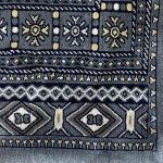 Afghan Bokhara Design Grey Runner Rug - 800 x 80cm - Image 3