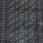 Afghan Bokhara Design Grey Runner Rug - 800 x 80cm - Image 4