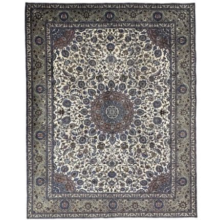 390 x 290cm Hand Knotted Persian Fine Royal Mashad Wool Rug