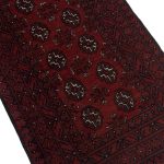287 x 73cm Hand Knotted Red Afghan Akche Runner Rug - Image 2