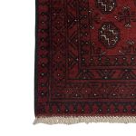 287 x 73cm Hand Knotted Red Afghan Akche Runner Rug - Image 3